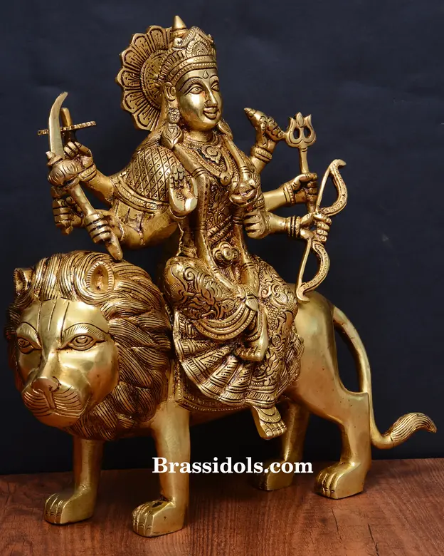 Brass Durga (13 Inch) - secondary