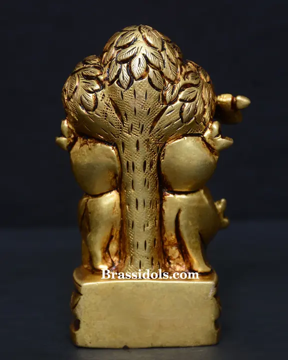 Round Base Cow Krishna - secondary