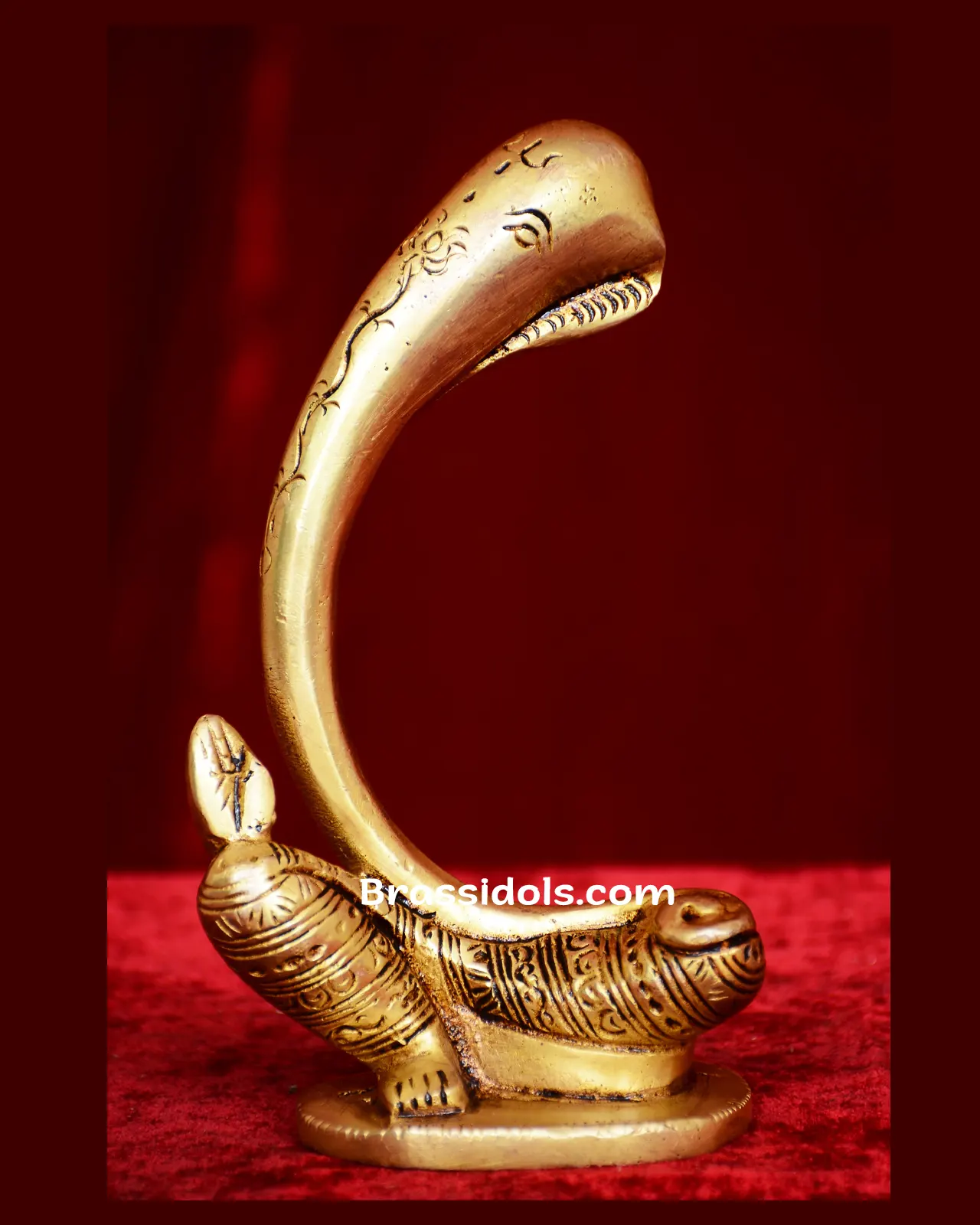 Brass Modern Ganesh idol - 6 inches