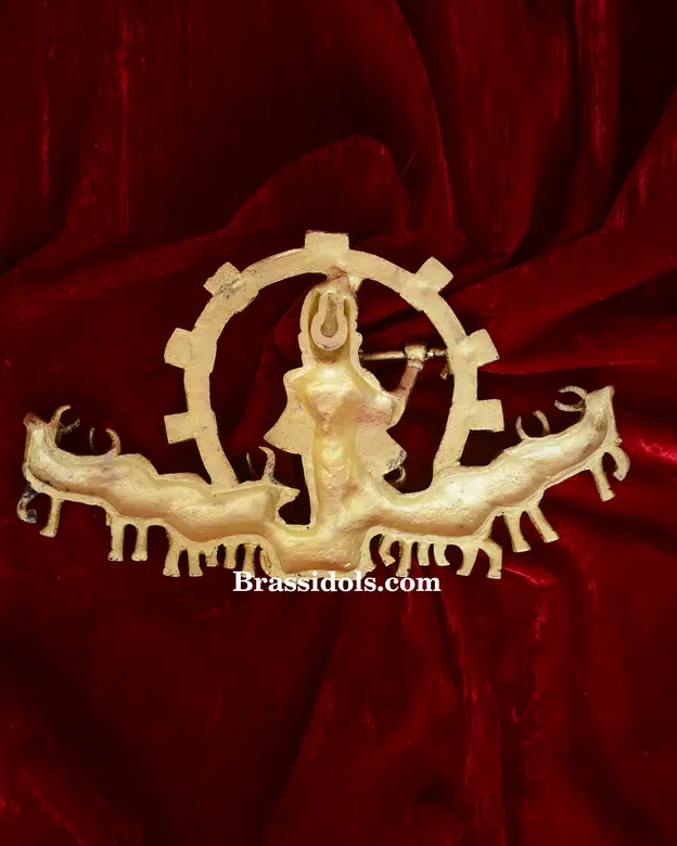 Hanging Cow Krishna plate - secondary