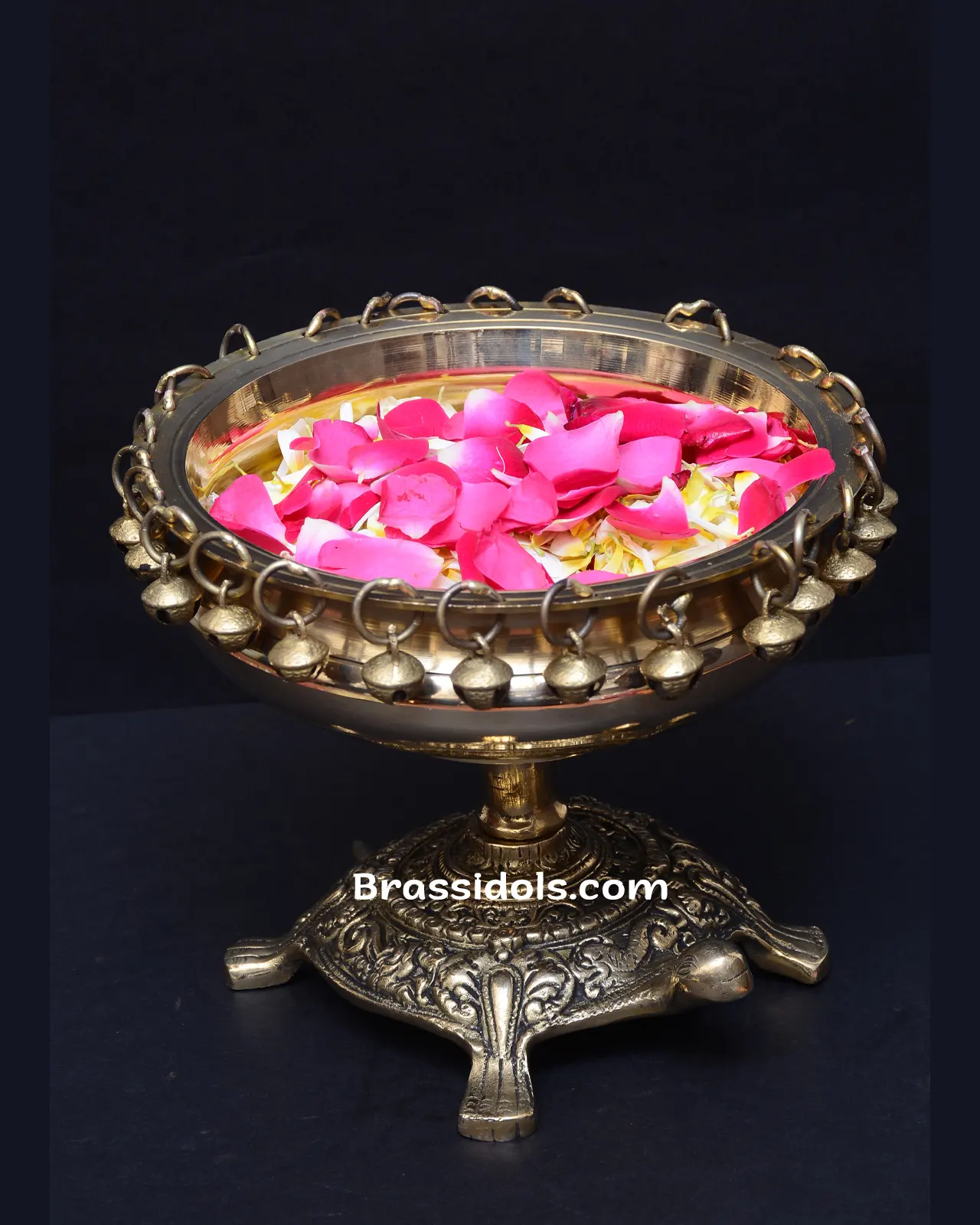 Brass Tortoies Stand Urli - secondary