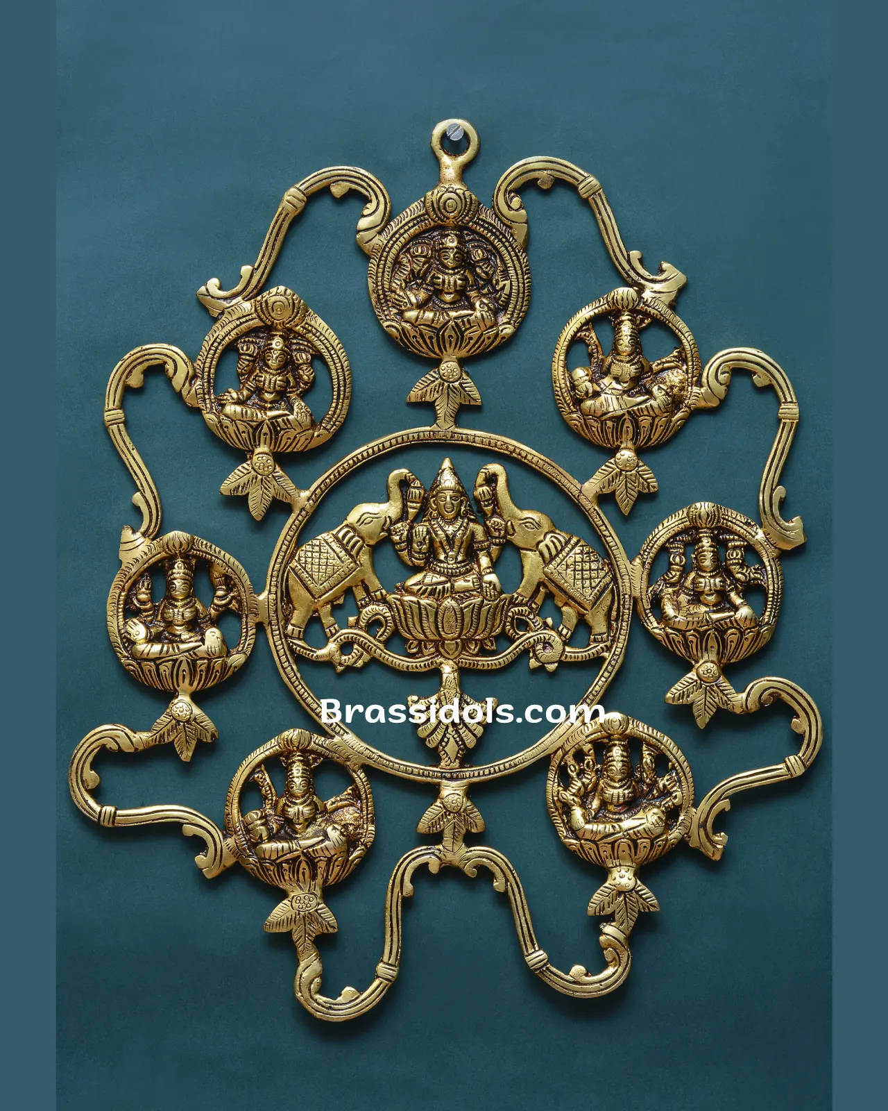 Brass Round Ast Laxmi