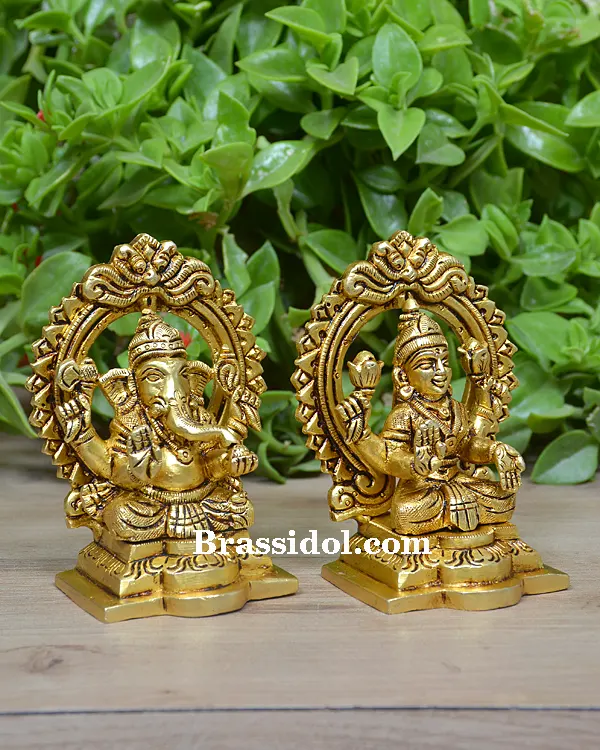 Frame Lakshmi Ganesh With Base - secondary