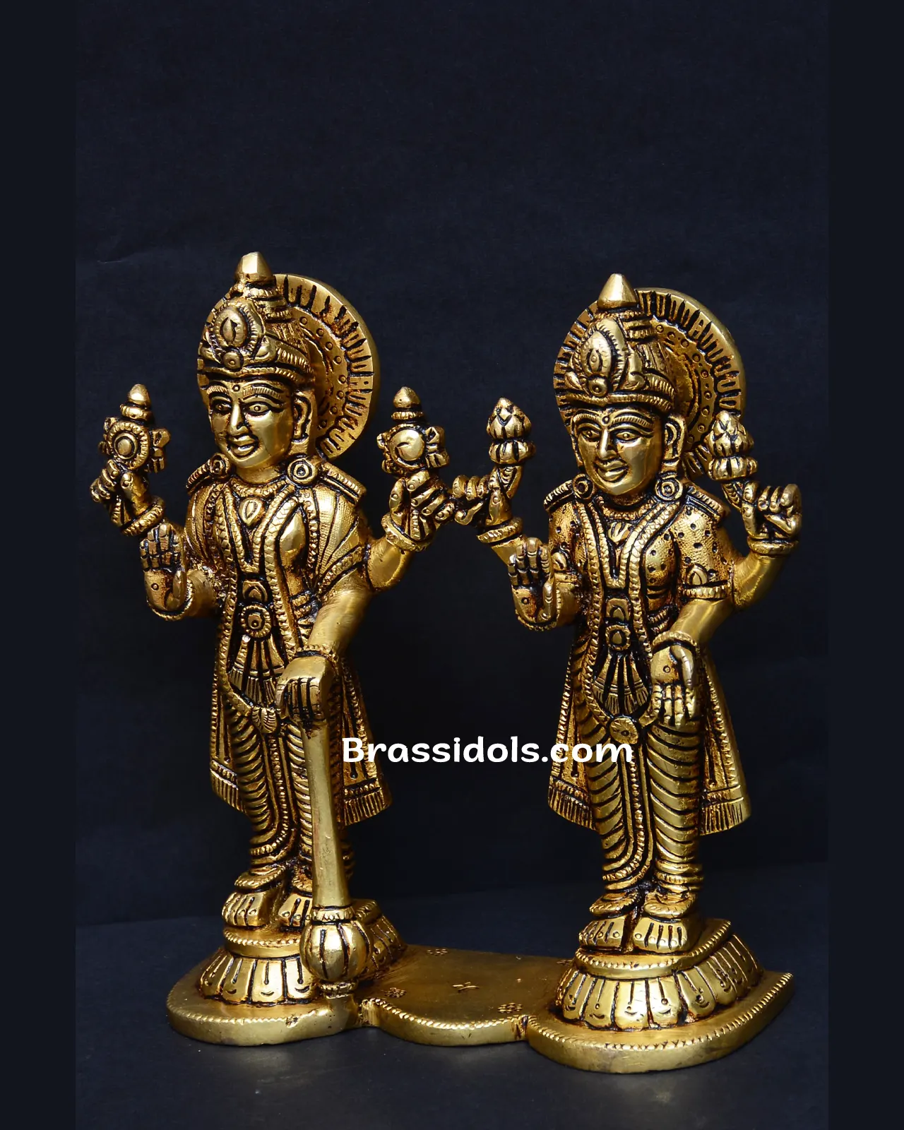 Standing Laxmi Vishnu Brass - secondary