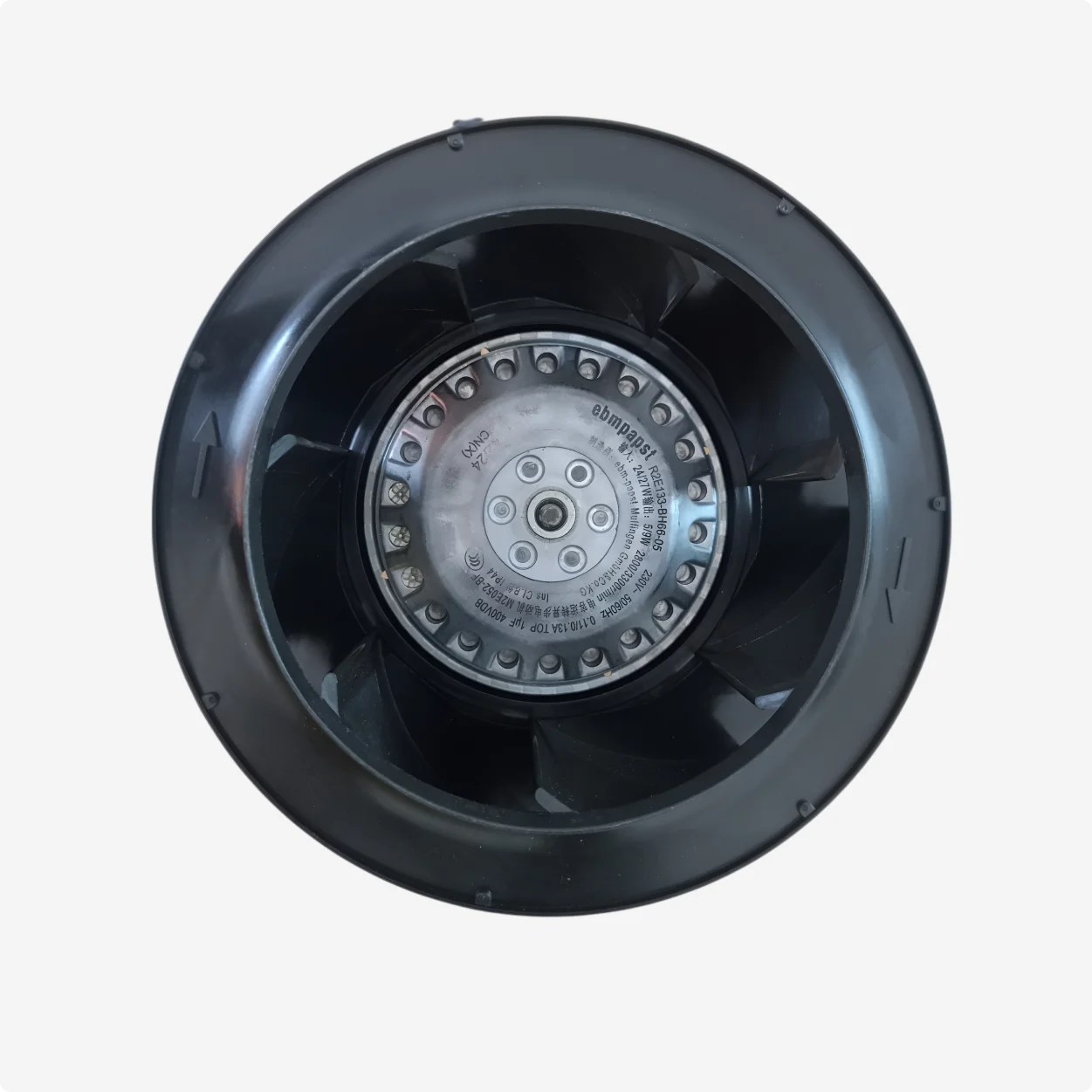 Radial Backward Curved Fans