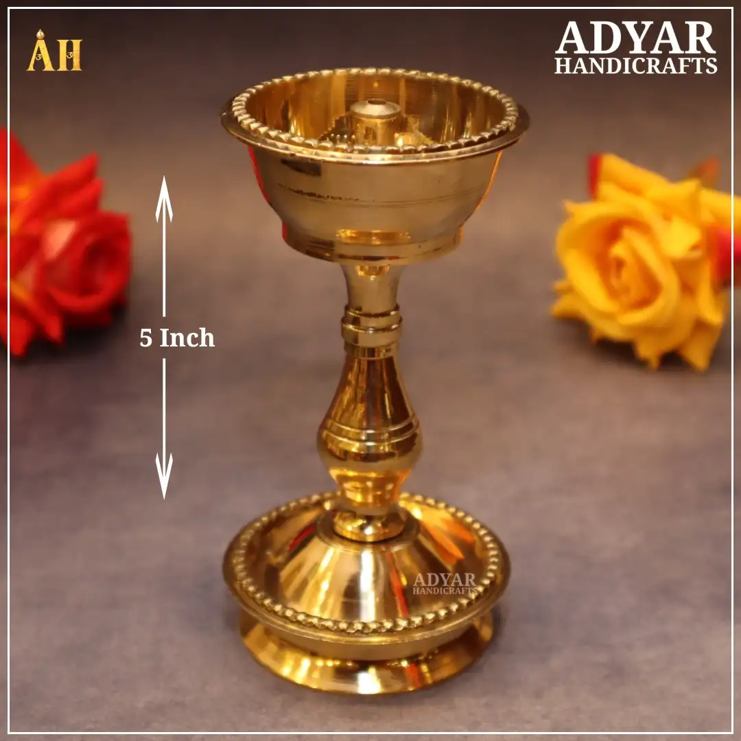 5 Inch Brass Udupi Nanda Diya