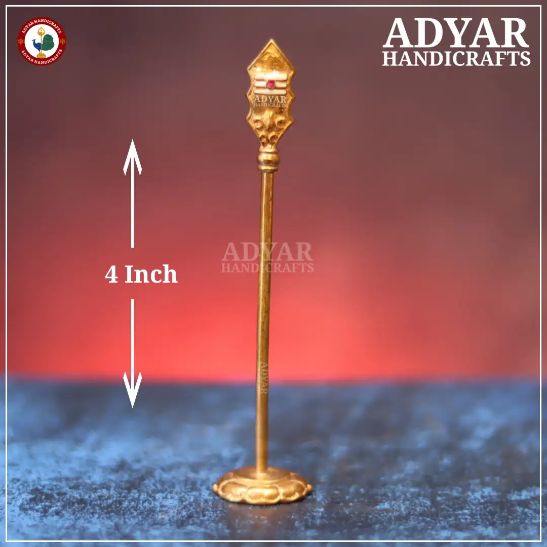 Vajravel With Stand Panchalogam