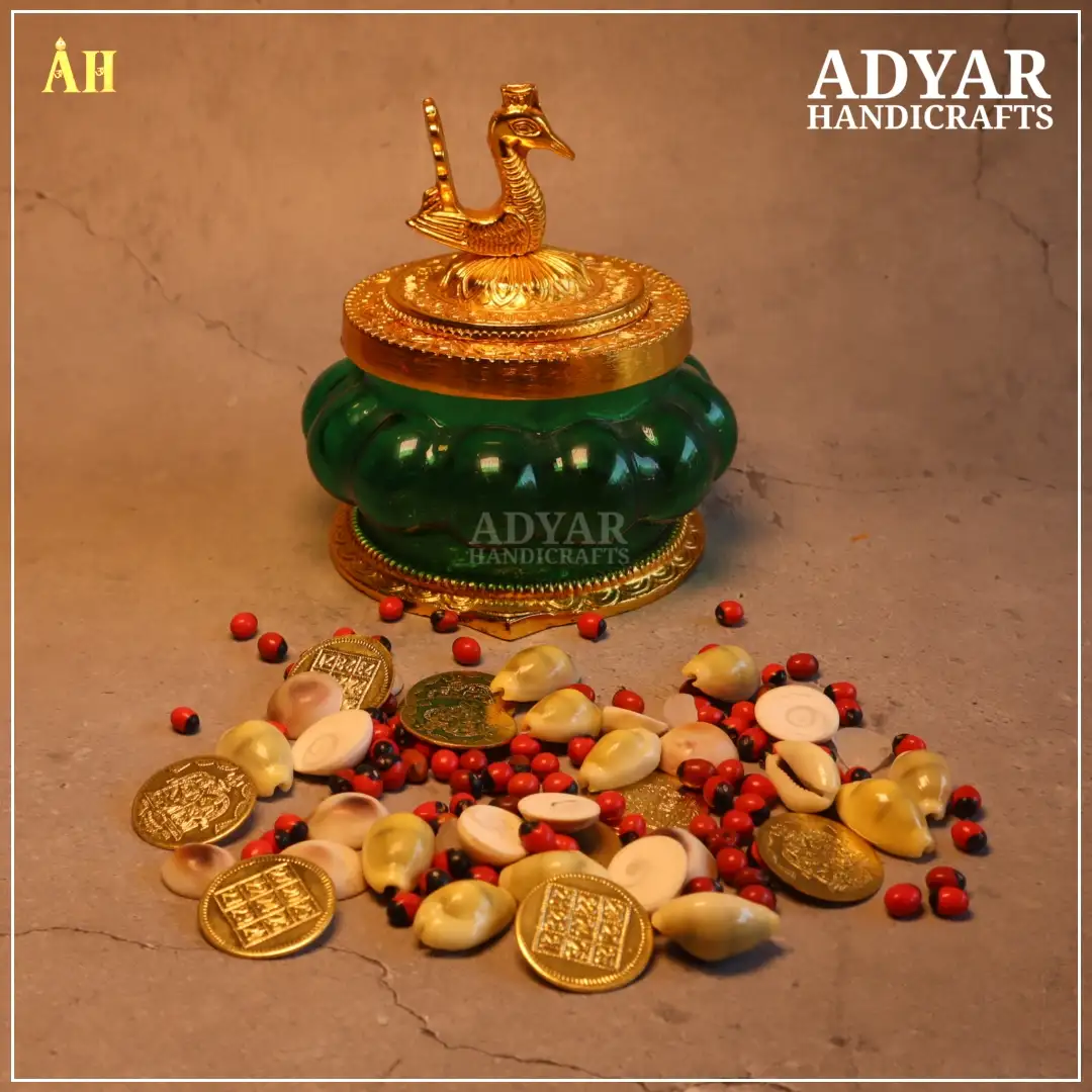 Lakshmi Kubera Green Pot Set