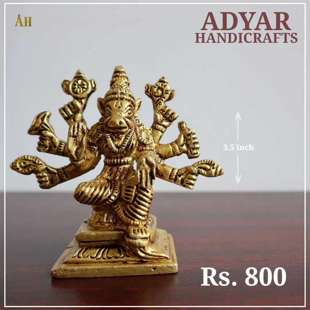 3.5 inch varahi brass idol