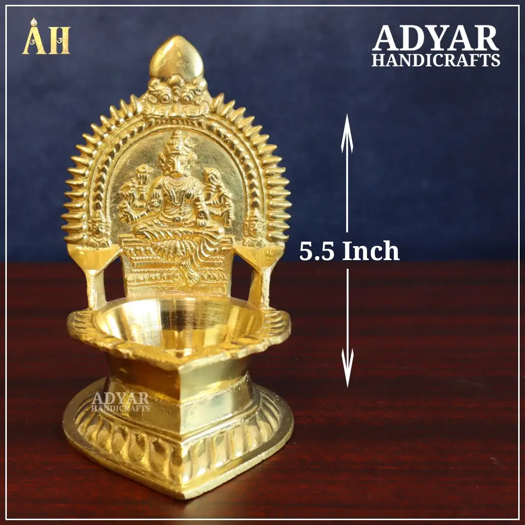 5.5 Inch Brass Varahi Kamakshi Vilakku