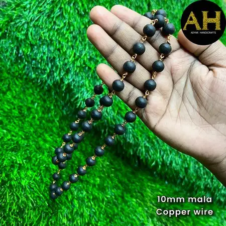 Karungali Malai With Copper Wire-10mm