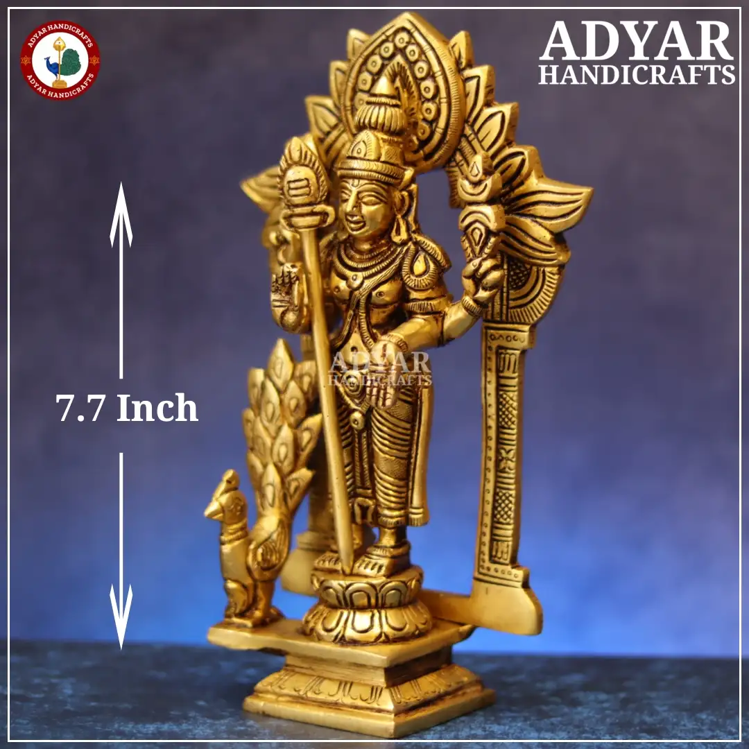 Murugan Idol With Thiruvachi - image 3