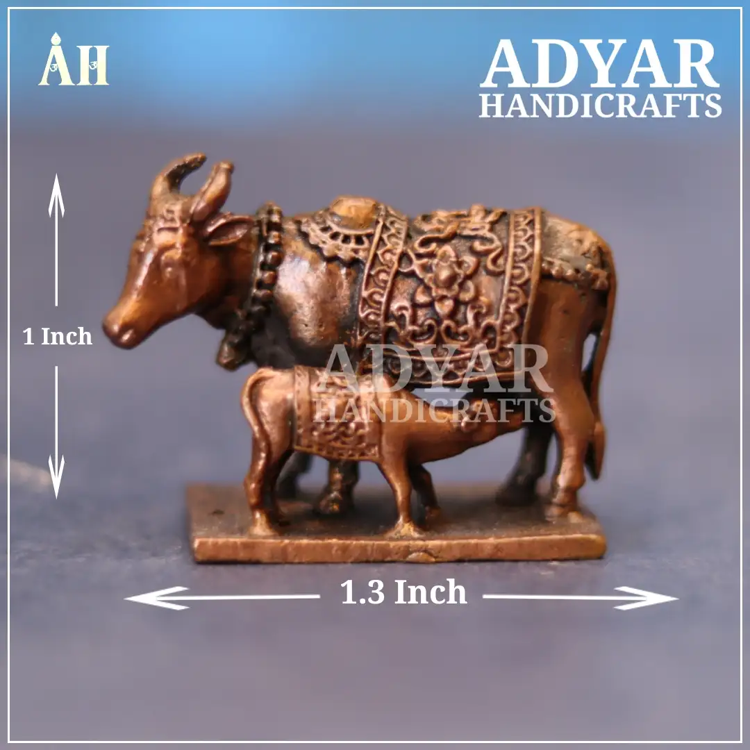 Copper Komadha Miniature Idol Online | Divine Décor