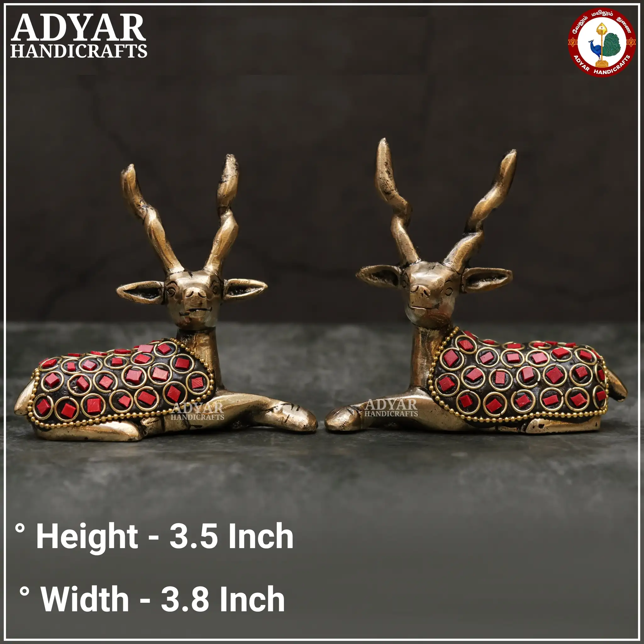 Deer Decor Idol ( Red )