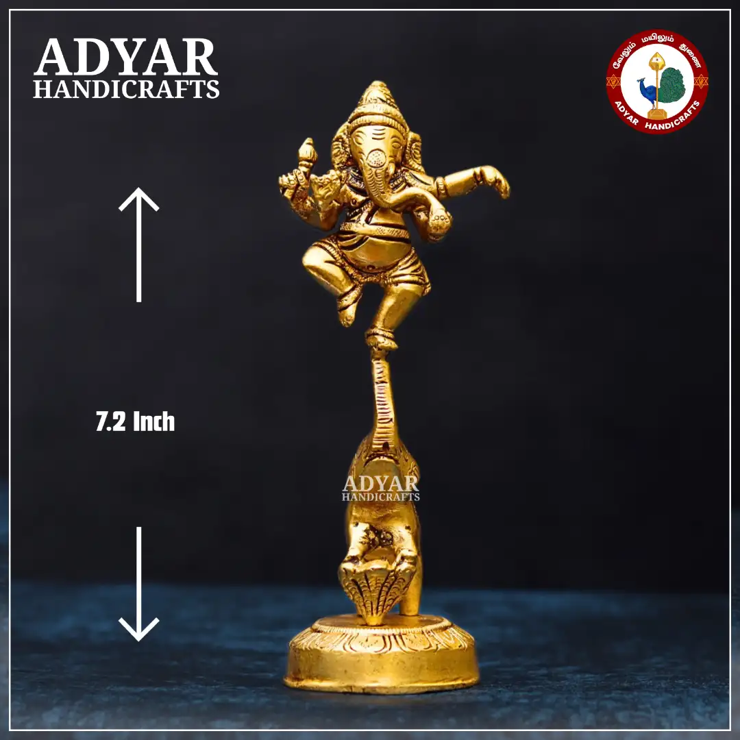 Narthana Ganesha on Elephant