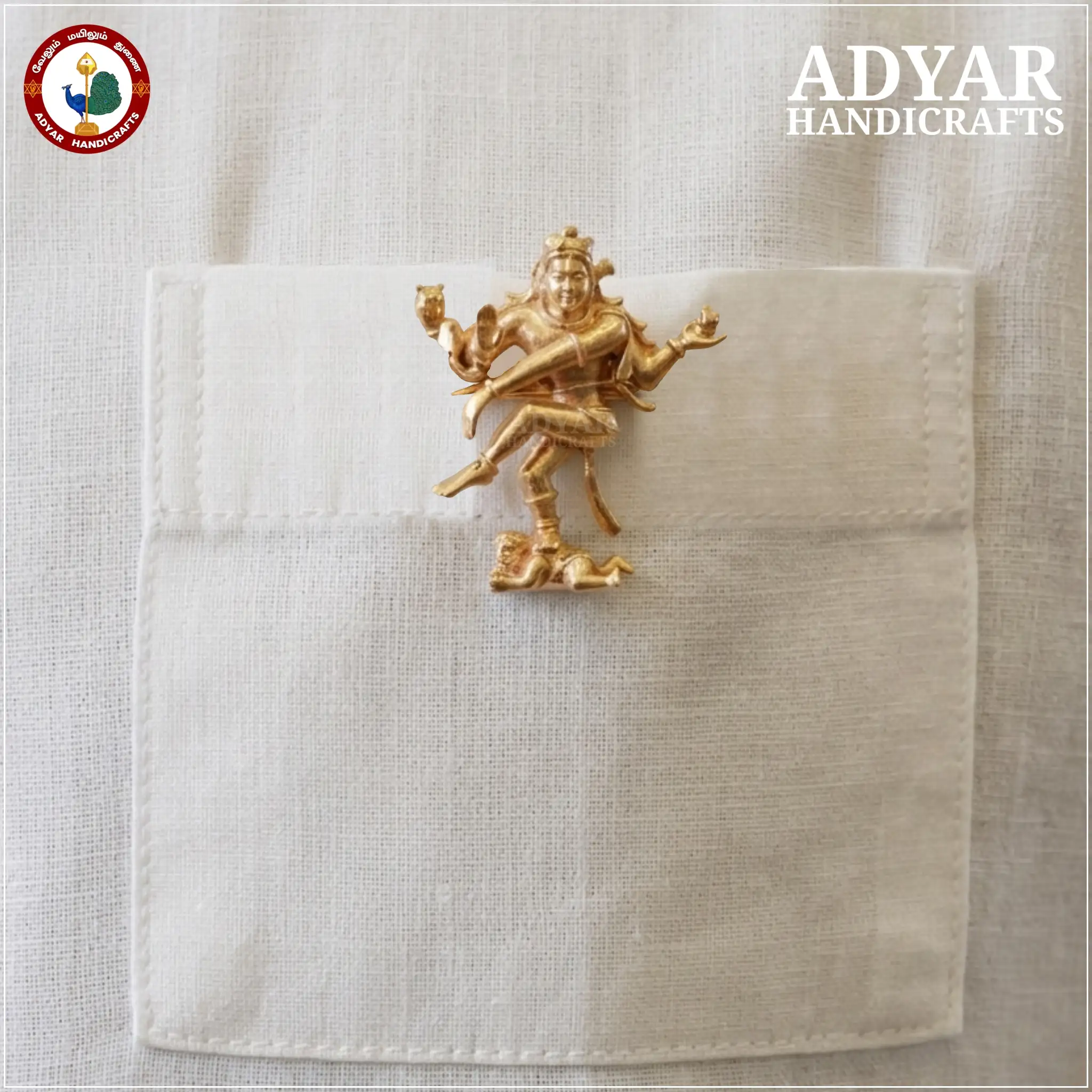 Natarajar pocket pin badge