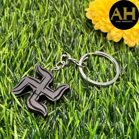 KARUNGALI SWASTIKA KEYCHAIN