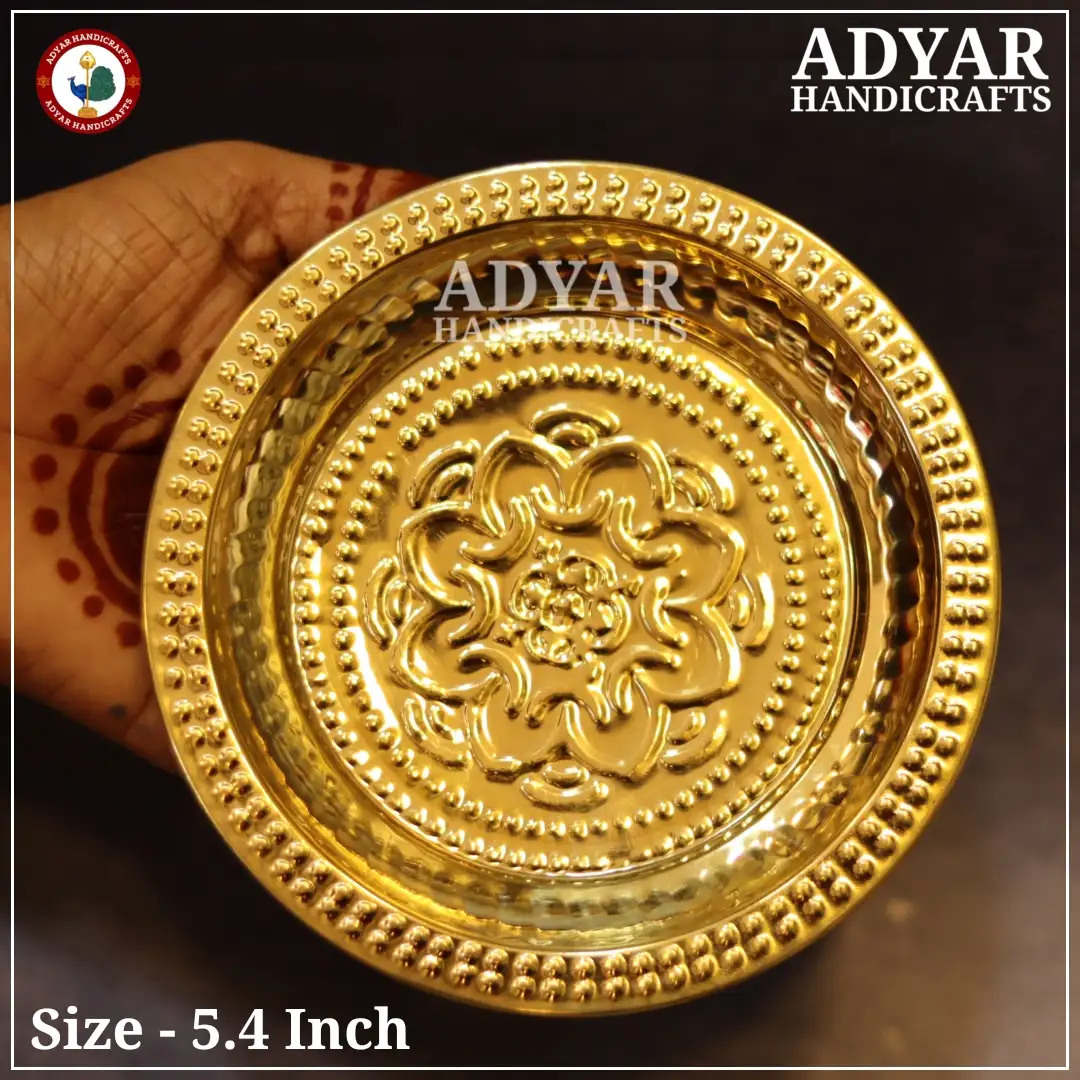 No.6 Flower Design Plate