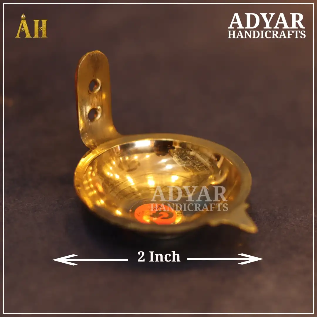 2 Inch Brass Mada Vilakku
