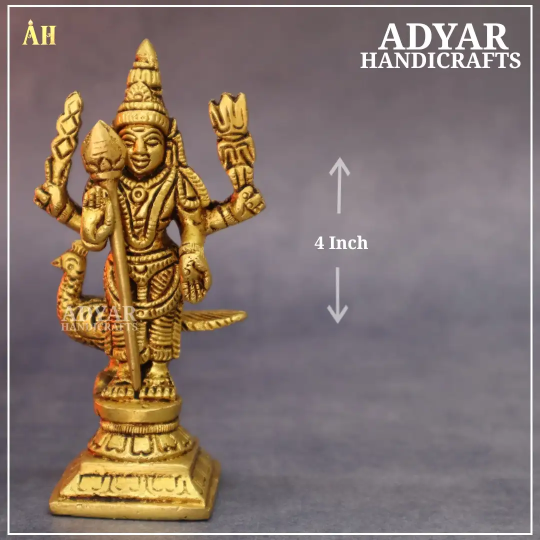 MURUGAN BRASS STATUE 4 INCH