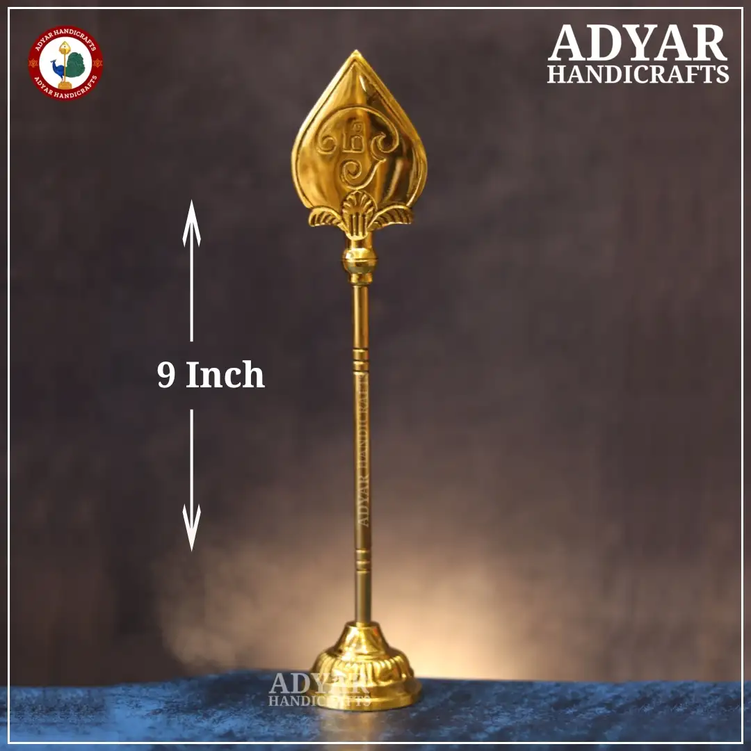 9 Inch Superfine Murugan Vel Brass - secondary