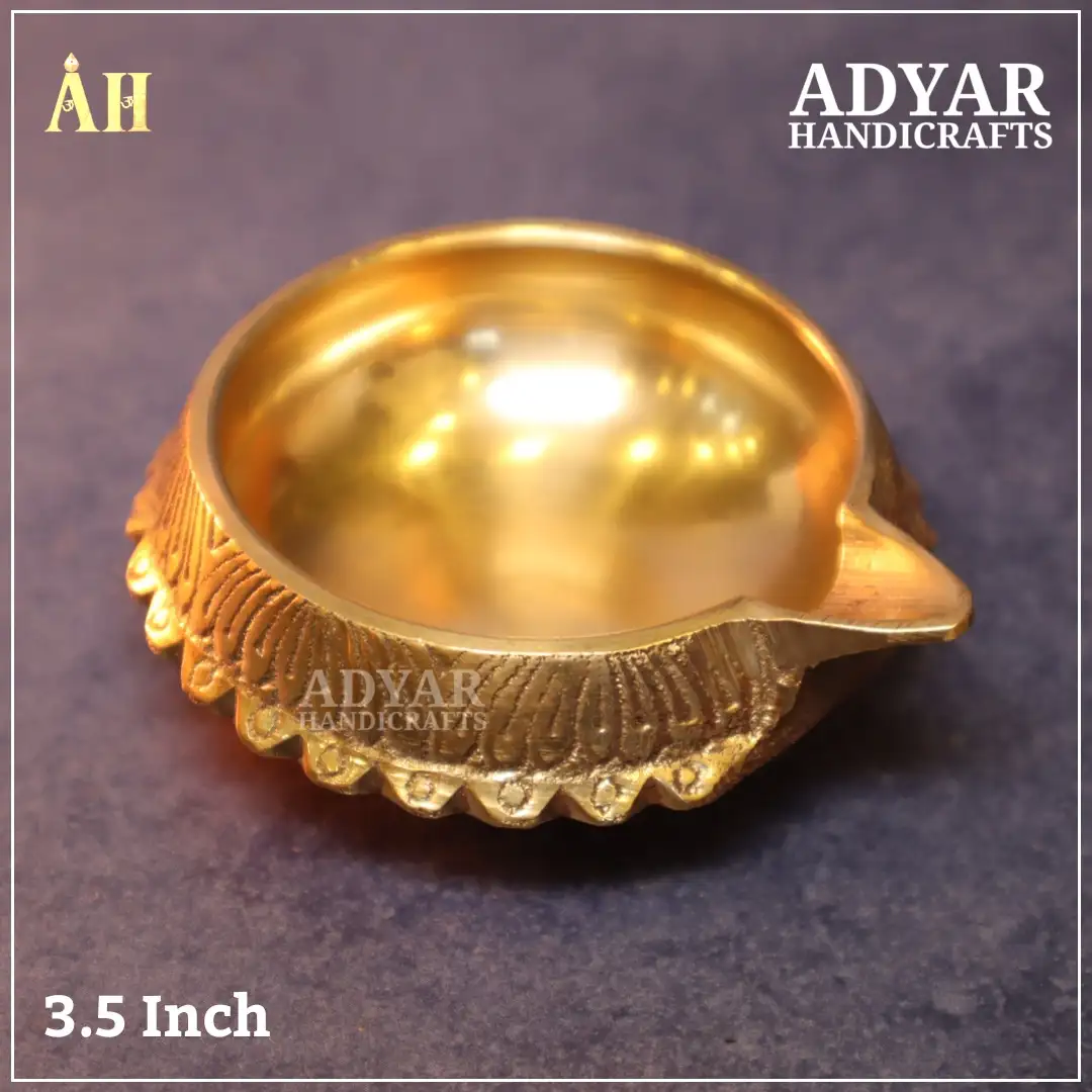 3.5 Inch Brass Kuberan Deepam