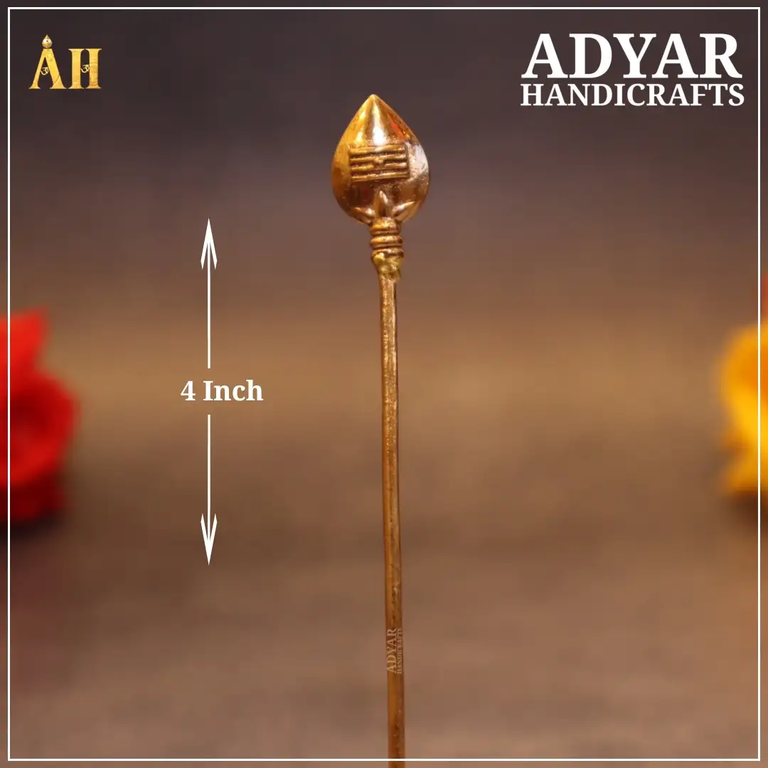 4 Inch Panchalogam Murugan Vel Without Stand