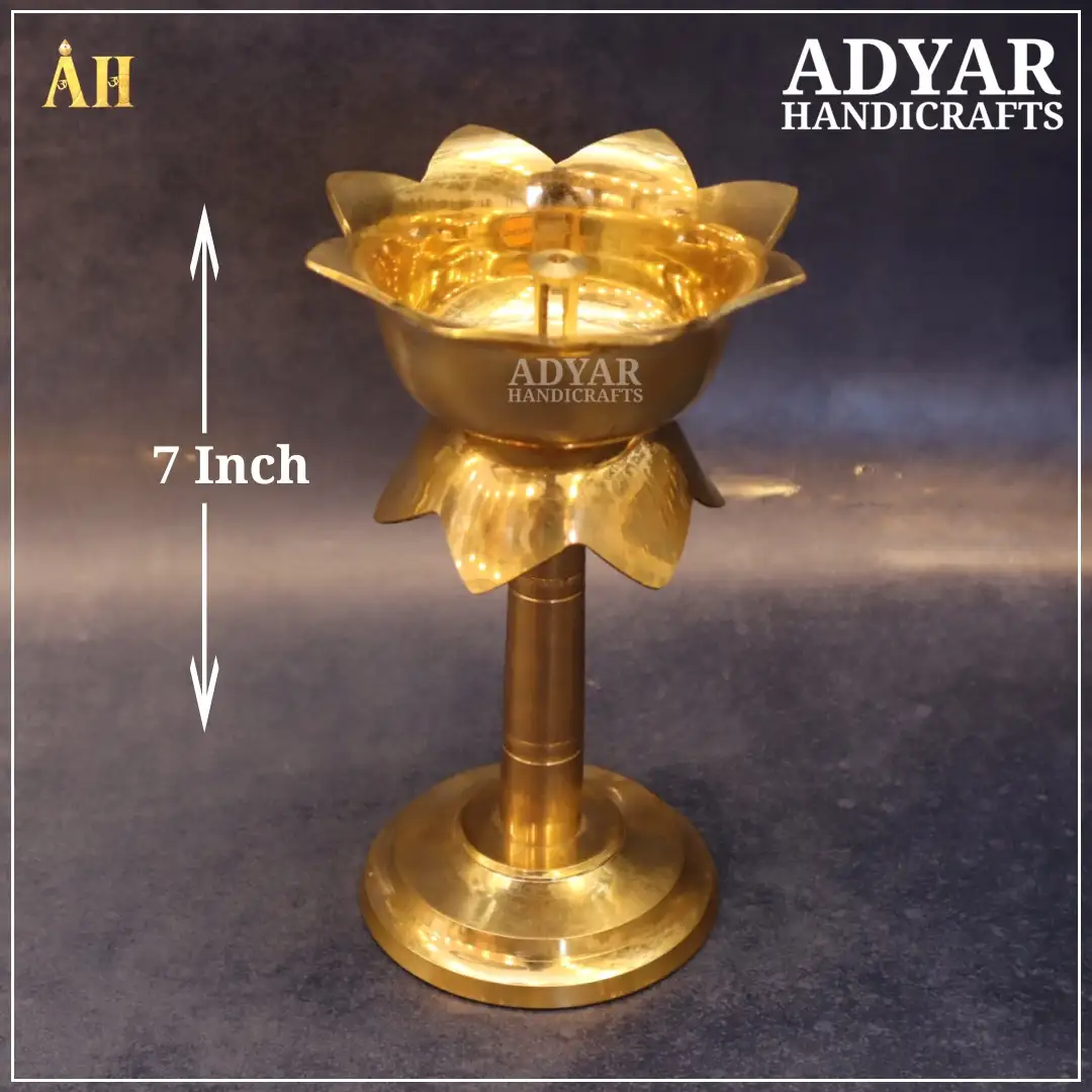 7 Inch Pyali Deepam Brass