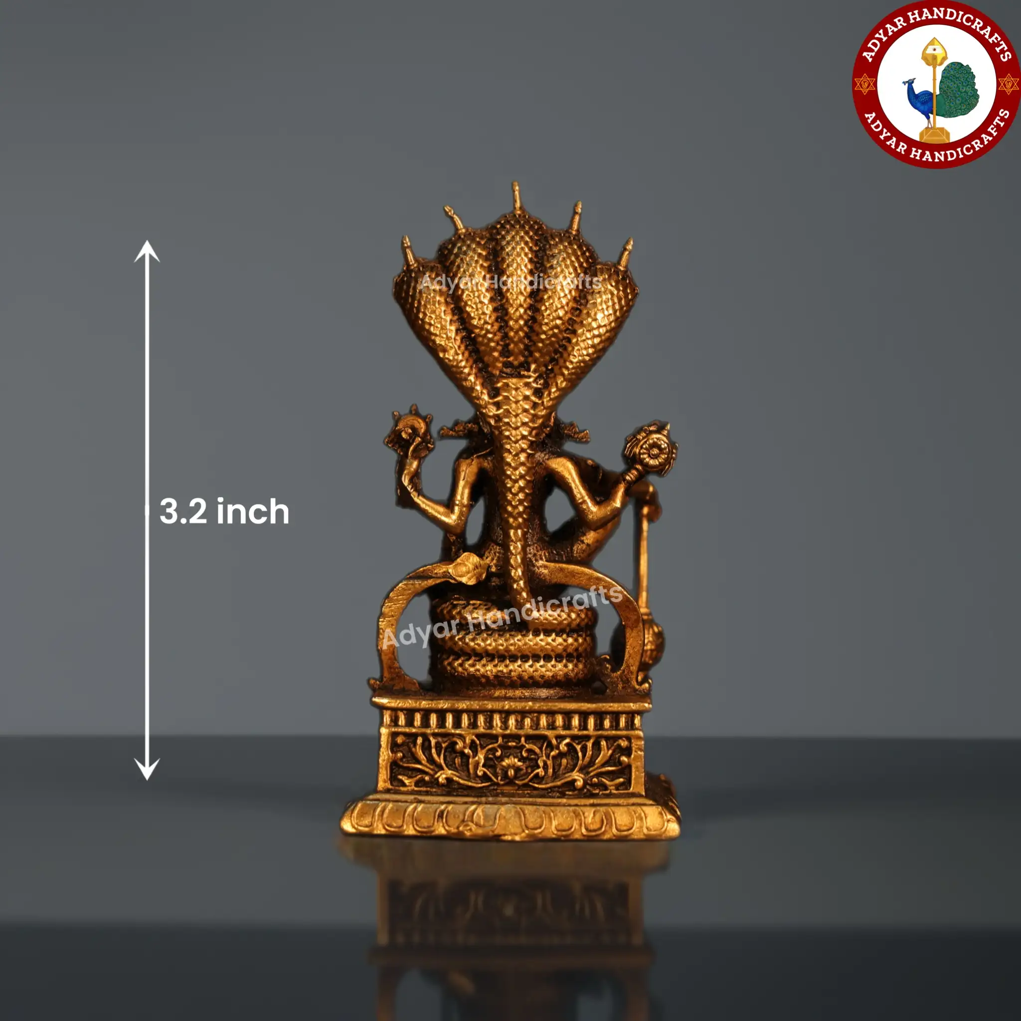 Vishnu Brass Idol - secondary