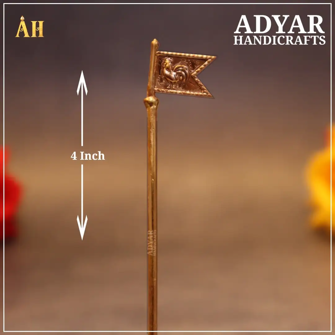 4 Inch panchalogam Murugan Sevakodi without stand