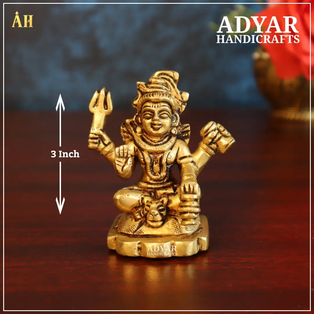 Lord Shivan Brass Idol