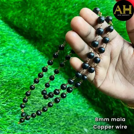 Karungali Malai With Copper Wire-8mm