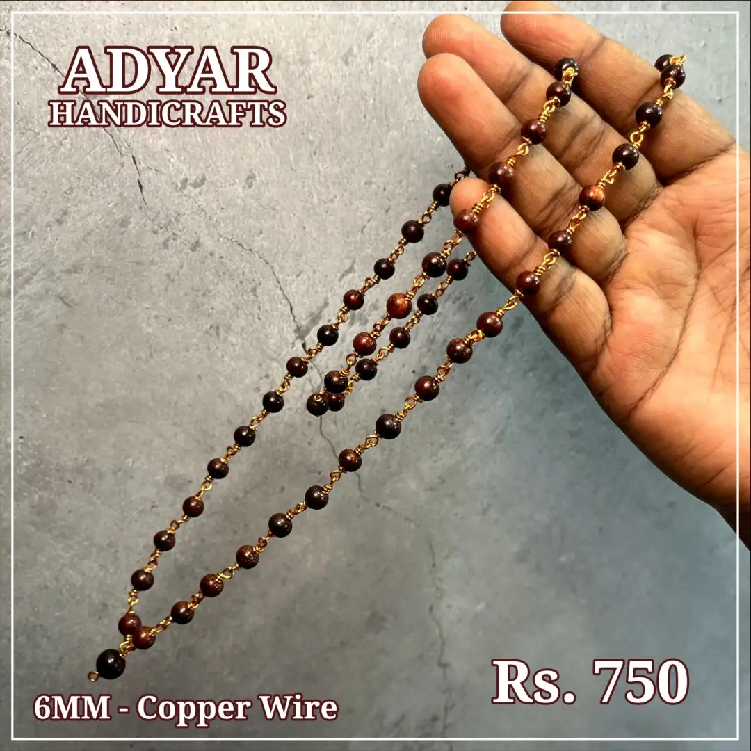 6mm original sengali malai with copper wire