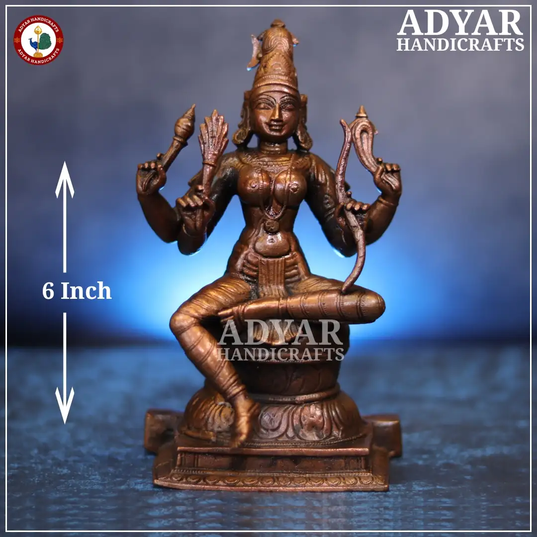 Raja rajeshwari Copper Statue