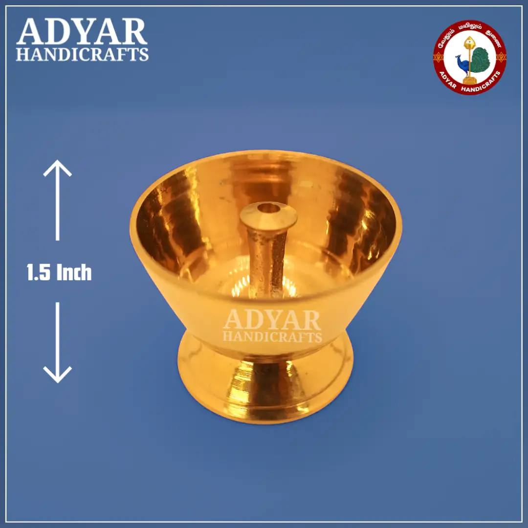 Flat Brass Pyali Size:0