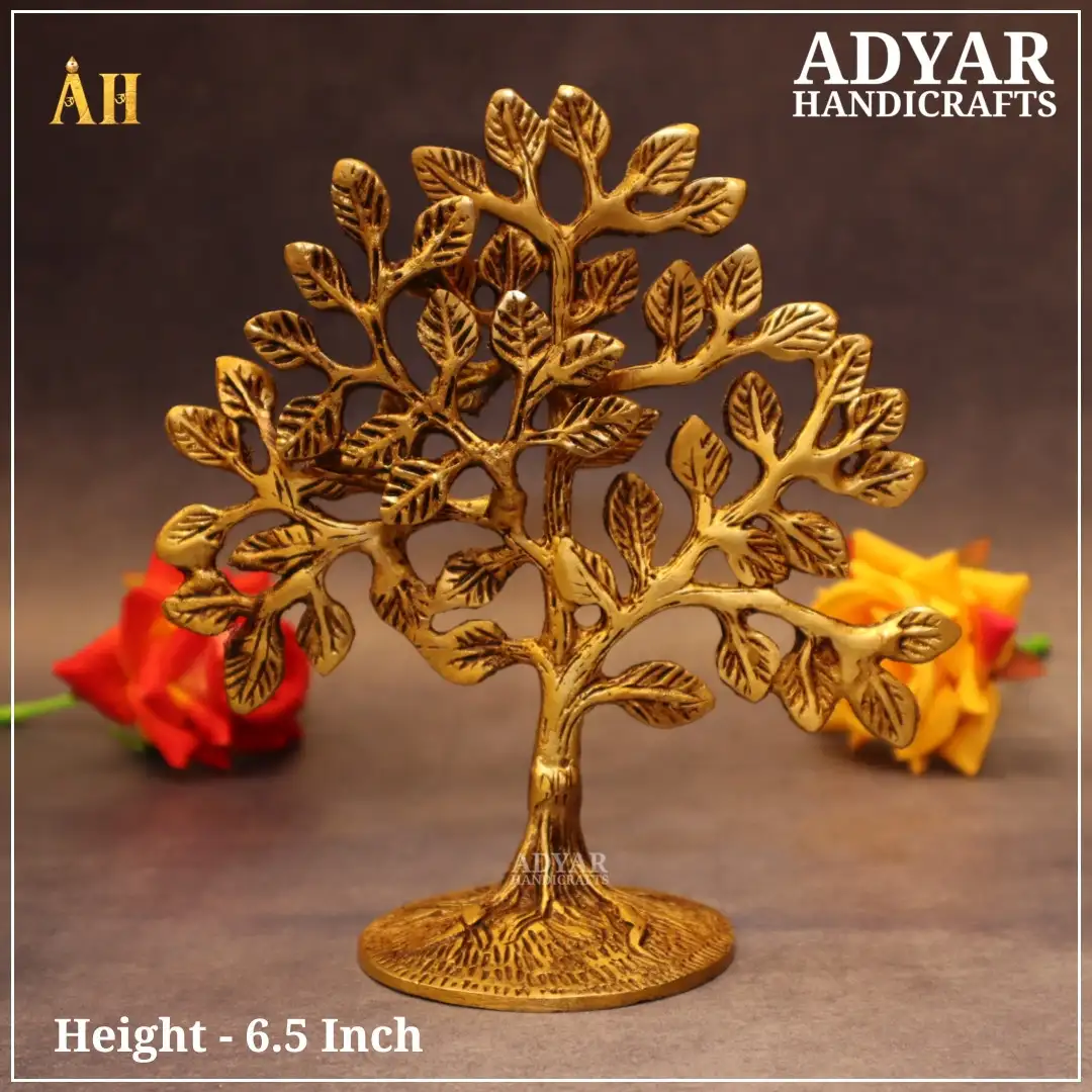 6.5 Inch Karpakavirutcha Tree Brass