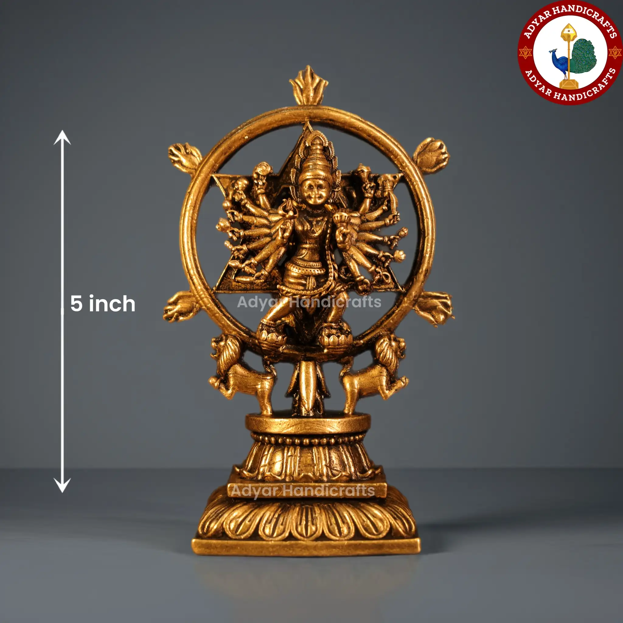 chakrathalwar brass idol