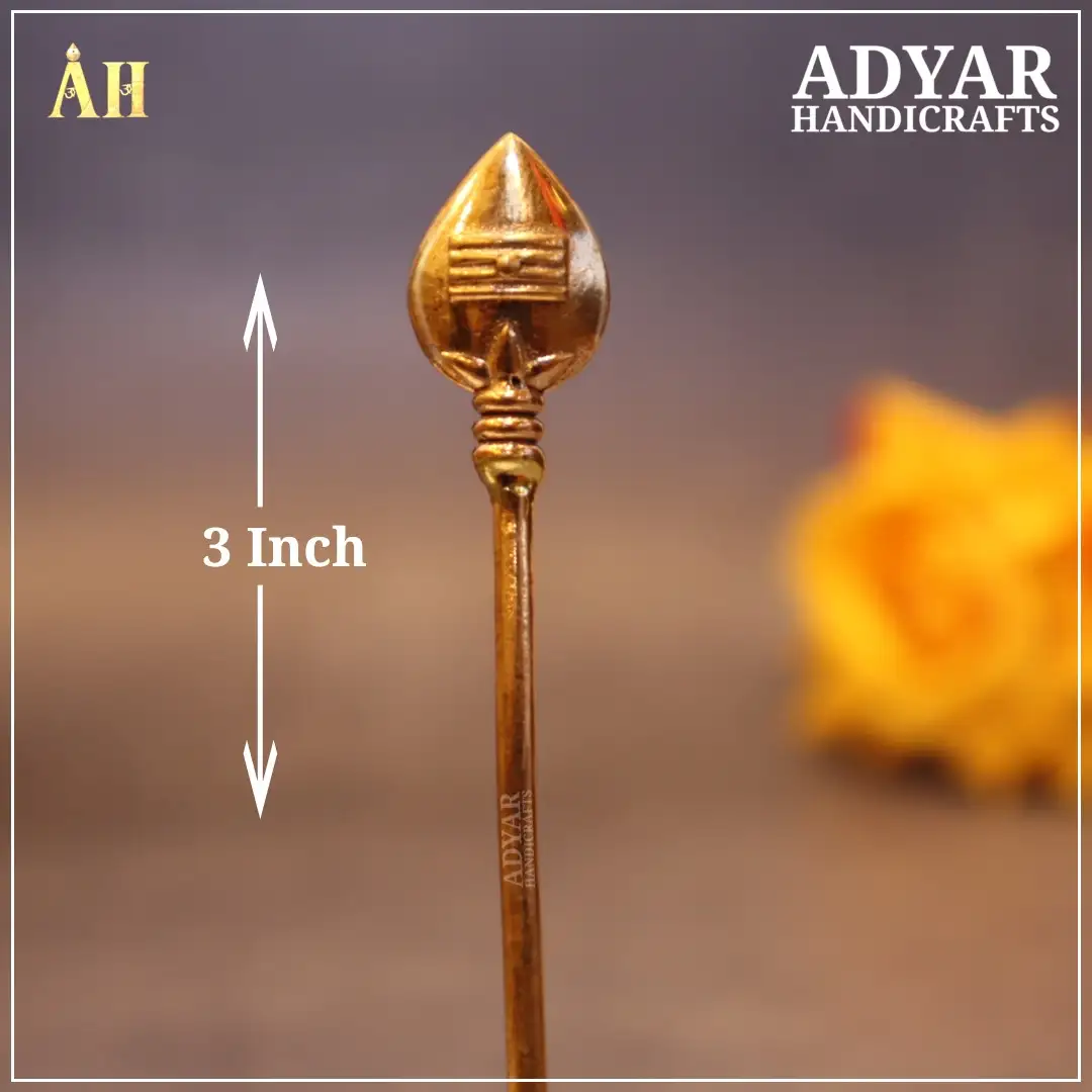 3 Inch Panchalogam Murugan Vel Without Stand