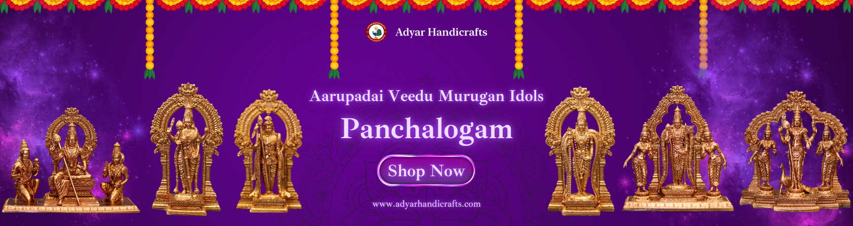 Arupadai Veedu Murugan Panchalogam Idols — All Products