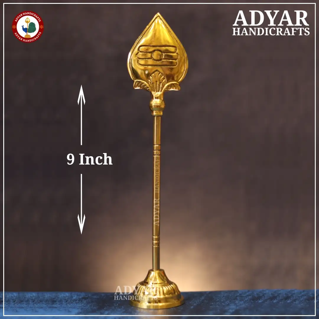 9 Inch Superfine Murugan Vel Brass