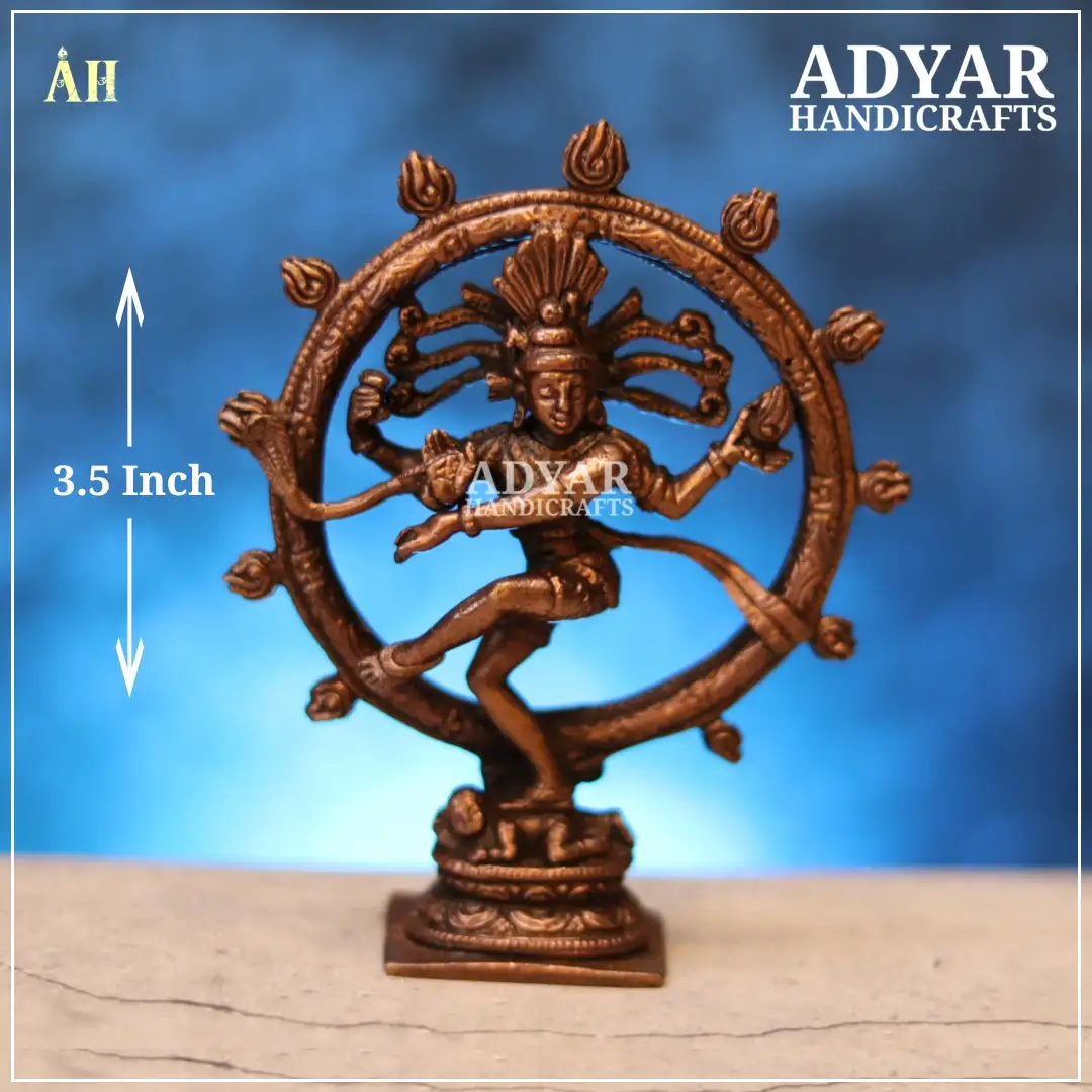 Copper Natarajar Idol – Dancing Shiva Statue