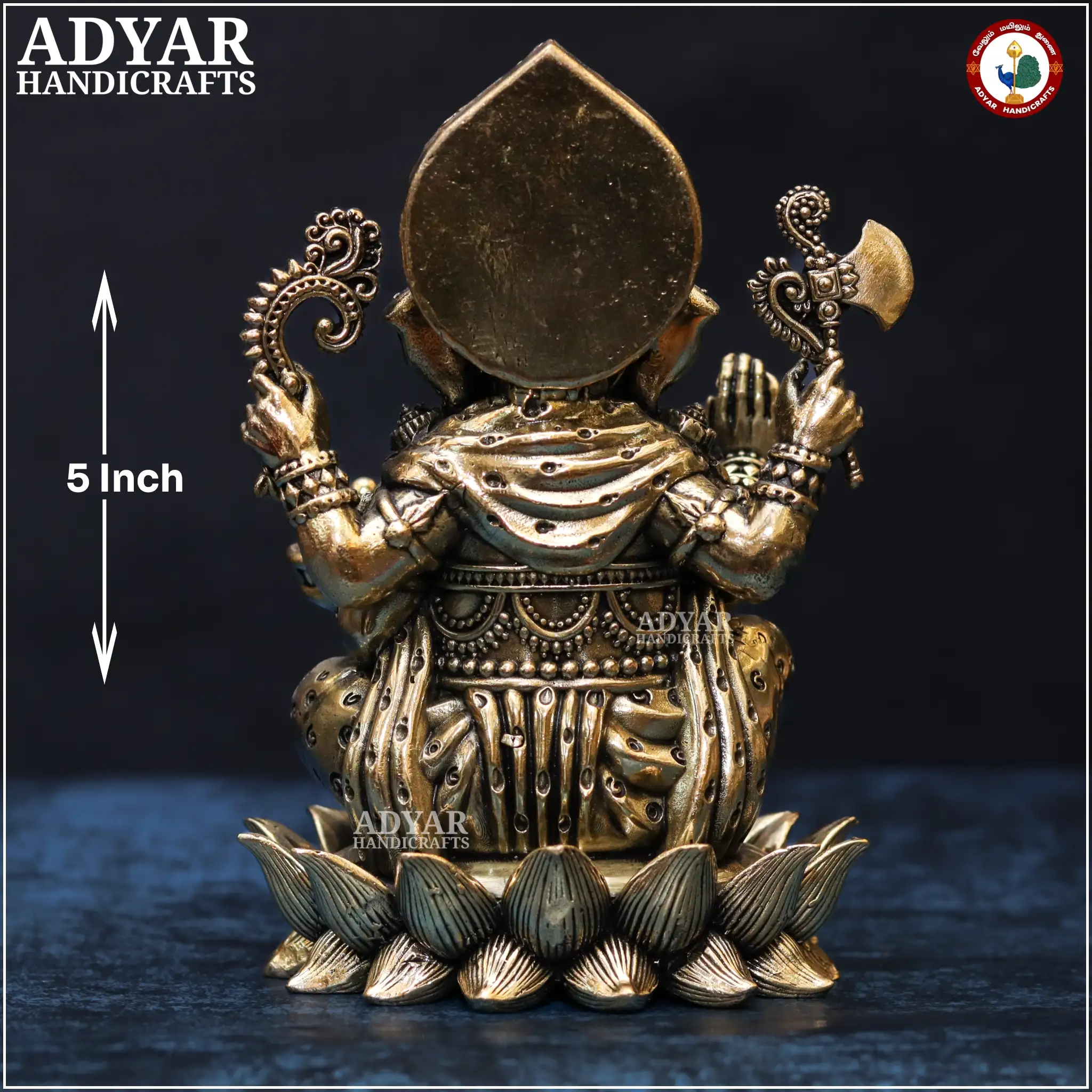 Vinayagar On Lotus (Lite Weight Model) - image 3