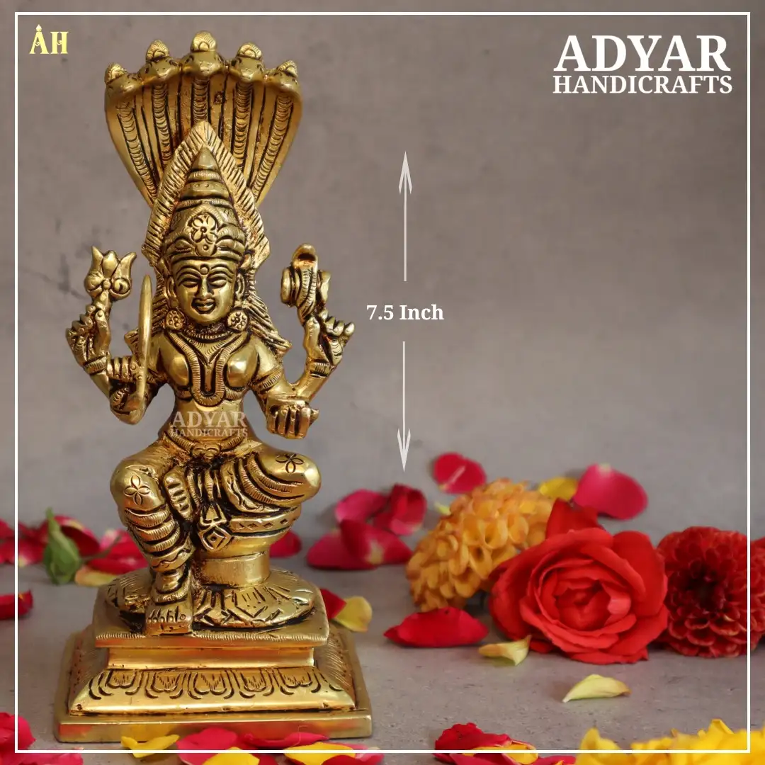 7.5 inch maari amman brass statue