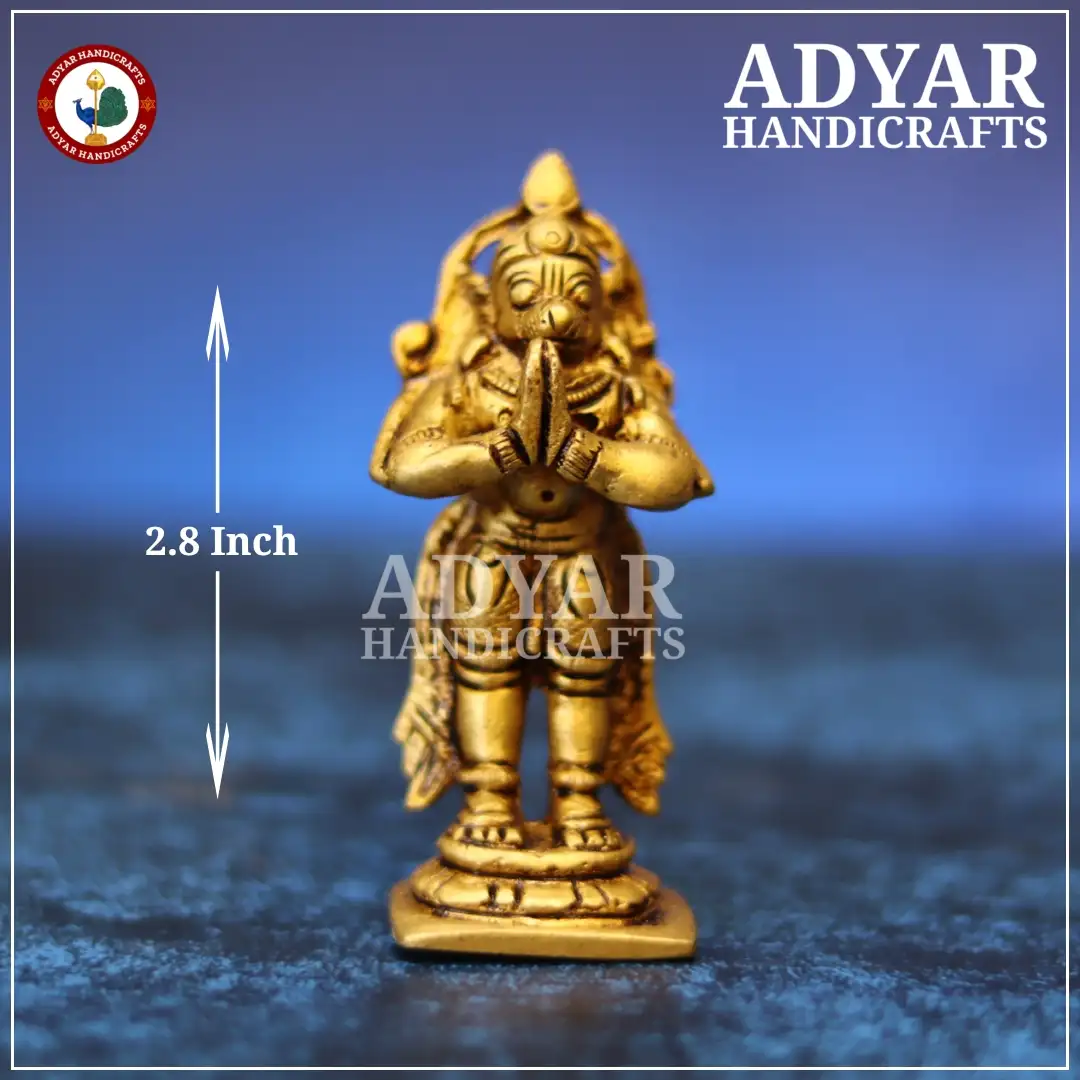 Standing Hanuman Brass Idol