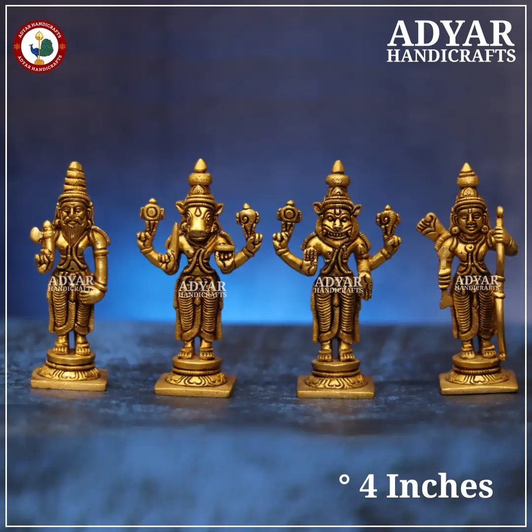 Dhasavatharam Idol Set Brass - image 4