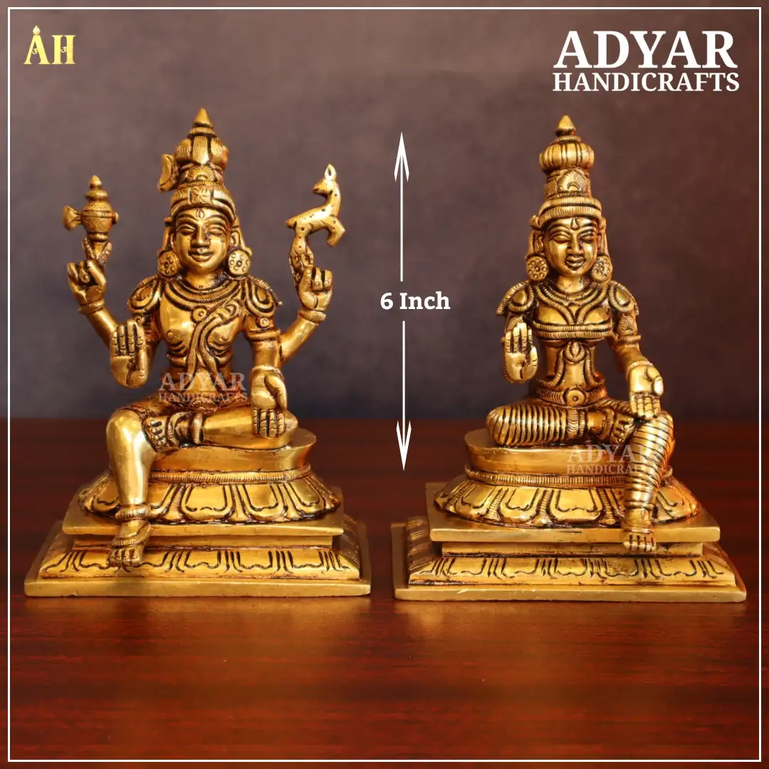 Elegance  Sundareswarar Parvati Brass Idol