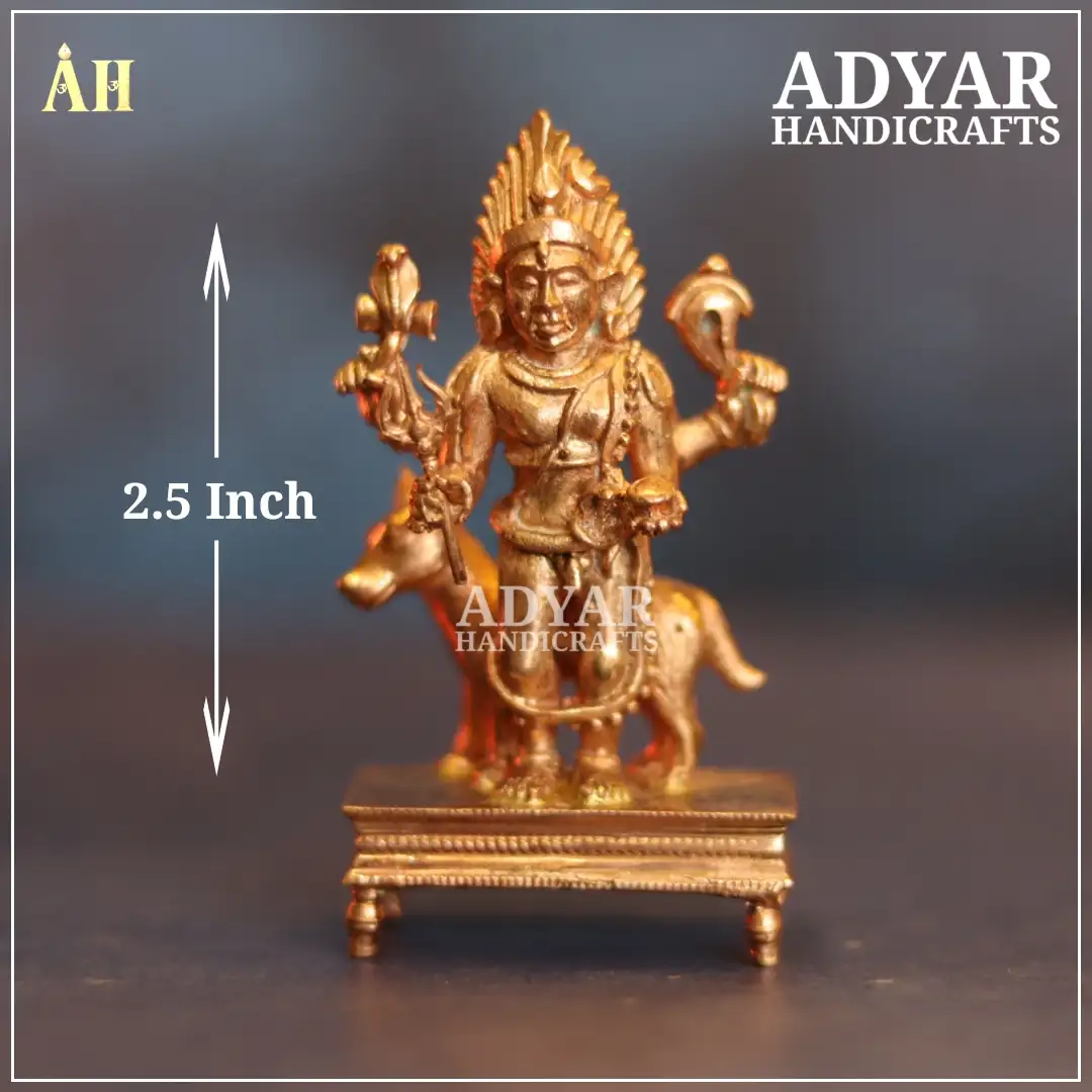 2.5 Inch Fine Finish Kalabairavar panchalogam Idol