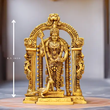 Malaysian Murugan Brass Statue