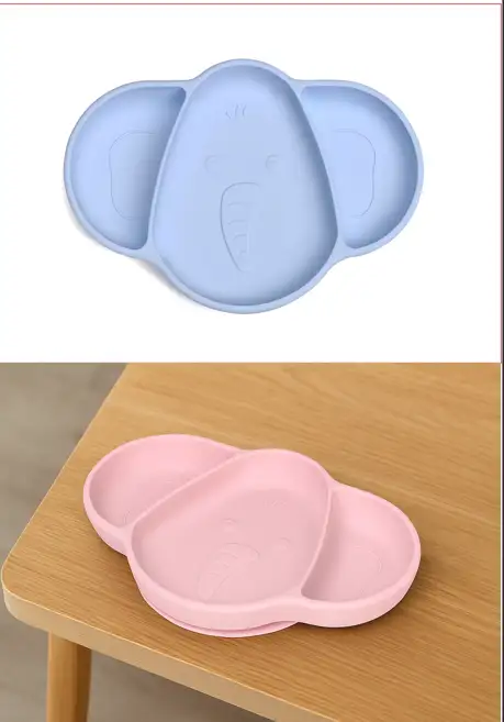 NON-SLIP BABY SILICON PLATE (ELEPHANT SHAPE) - secondary