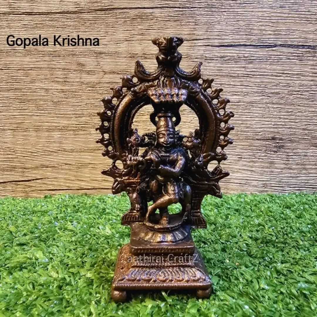 Gopala Krishna  Copper Antique Finish